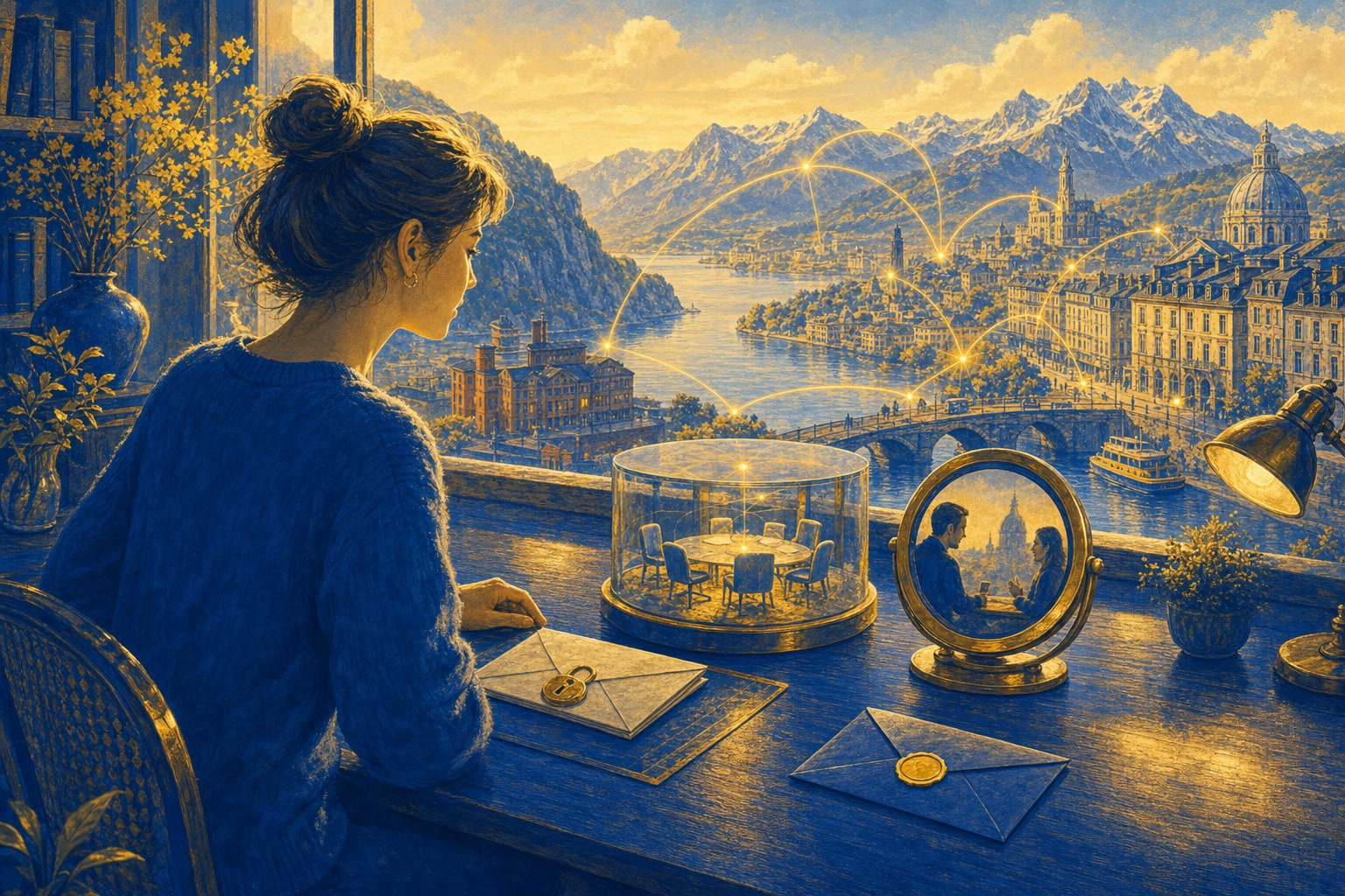 Editorial cover for The European Conversation Shelf That Stays Clear