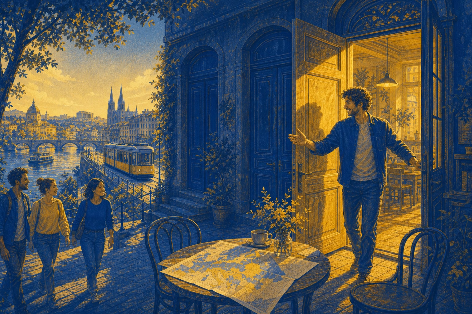 Editorial cover for The European Guest Door That Sticks