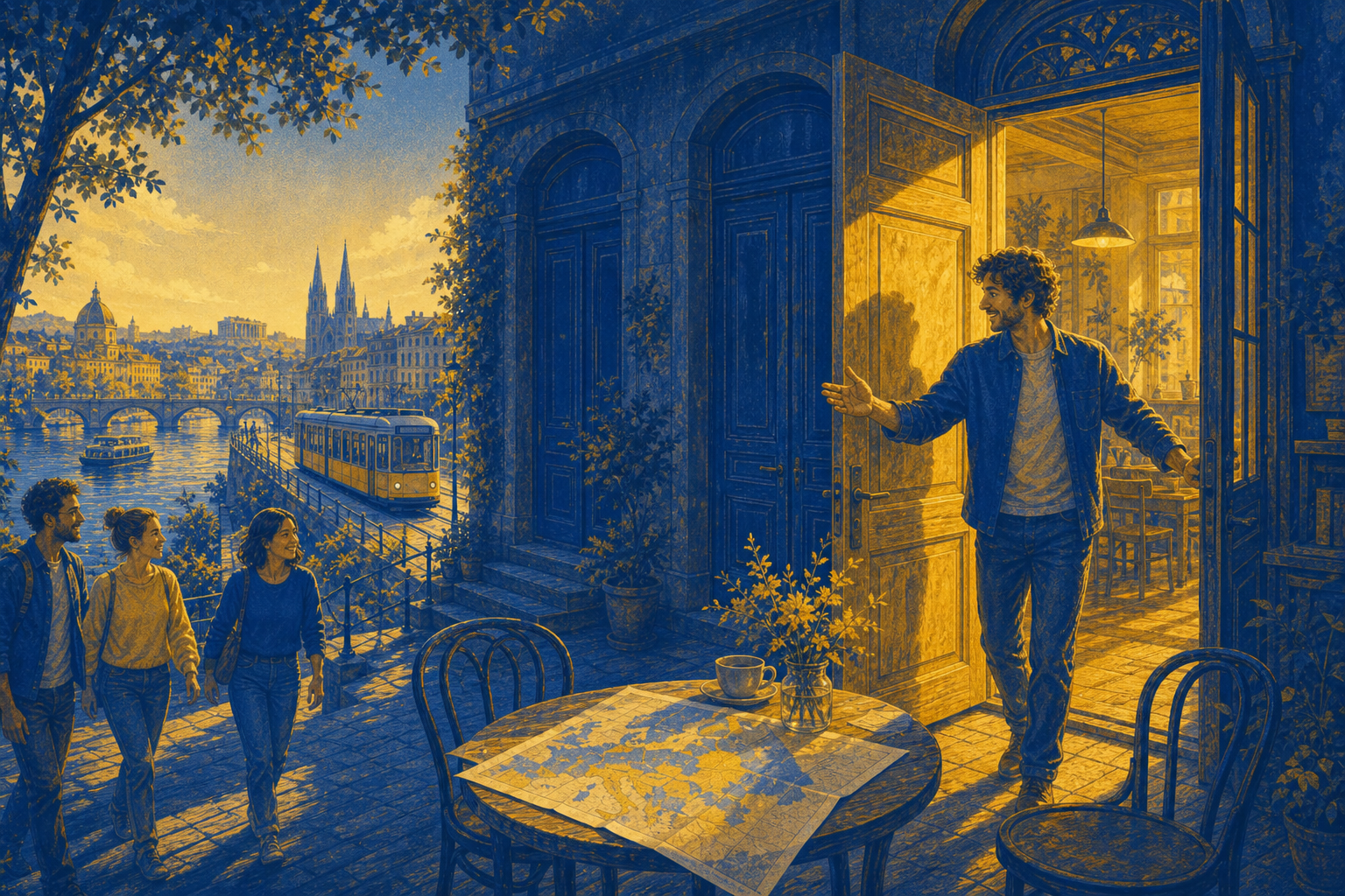 Editorial cover for The European Guest Door That Sticks